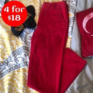 Victor Alfaro Deep Red Dress Pants